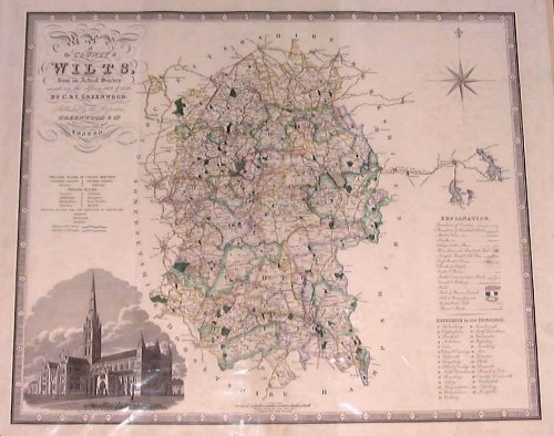 Map of Wiltshire - Greenwood